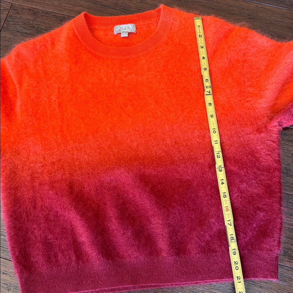 J. Crew Dip-Dyed Brushed Cashmere Sweater - Picture 9 of 9